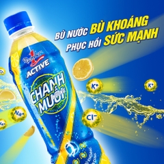 Lốc 6 chai nước bù khoáng Number1 chanh muối 455ml