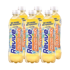 Lốc 6 chai nước bù khoáng Revive chanh muối 390ml