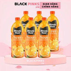 Lốc 6 chai nước cam có tép Teppy Minute Maid 327ml