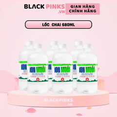 Lốc 6 chai nước muối súc miệng I-on Fujisalt hương bạc hà 680ml