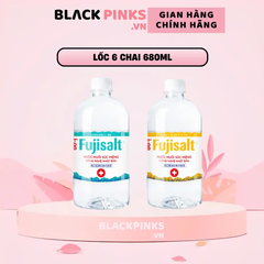 Lốc 6 chai nước muối súc miệng I-on Fujisalt the mát và biển 680ml