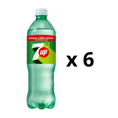 Lốc 6 chai nước ngọt 7Up 600ml