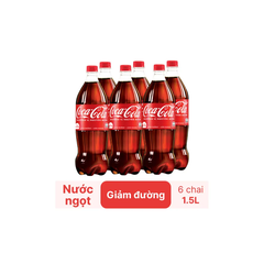 Lốc 6 chai nước ngọt Coca Cola 1.5L