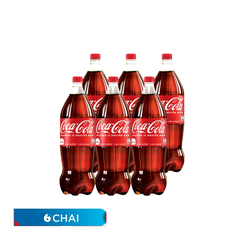 Lốc 6 chai nước ngọt Coca Cola 2.25L
