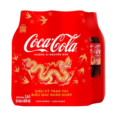 Lốc 6 chai nước ngọt Coca Cola 600ml