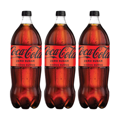 Thùng 12 chai nước ngọt Coca Cola zero sugar 1.5L