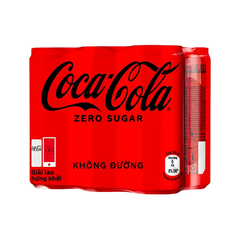Lốc 6 chai nước ngọt Coca Cola zero sugar 320ml