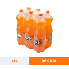 Lốc 6 chai nước ngọt Fanta cam 1.5L