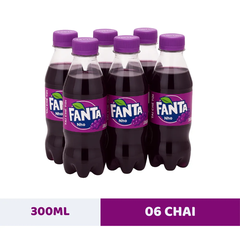Lốc 6 chai nước ngọt Fanta nho 300ml