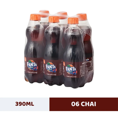 Lốc 6 chai nước ngọt Fanta xá xị 390ml