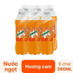 Lốc 6 chai nước ngọt Mirinda cam 390ml