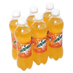 Lốc 6 chai nước ngọt Mirinda cam 390ml