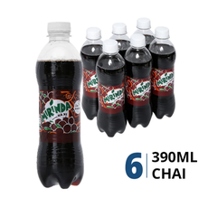 Lốc 6 chai nước ngọt Mirinda xá xị 390ml