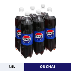 Lốc 6 chai nước ngọt Pepsi Cola 1.5L
