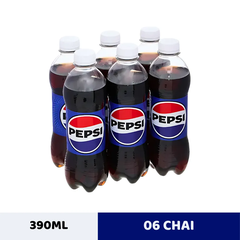 Lốc 6 chai nước ngọt Pepsi Cola 390ml