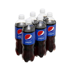 Lốc 6 chai nước ngọt Pepsi Cola 600ml