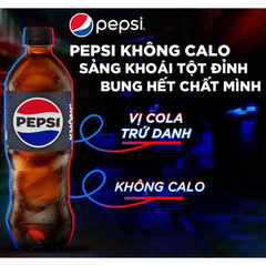Lốc 6 chai nước ngọt Pepsi không calo 390ml