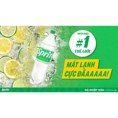 Lốc 6 chai nước ngọt Sprite chanh 1.85L