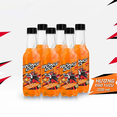 Lốc 6 chai nước tăng lực Rồng Đỏ hương đào Yuzu 330ml