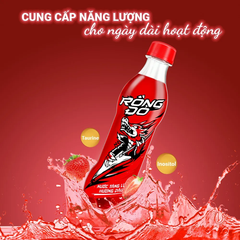 Lốc 6 chai nước tăng lực Rồng Đỏ hương dâu 330ml