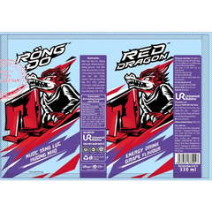 Lốc 6 chai nước tăng lực Rồng Đỏ hương nho 330ml