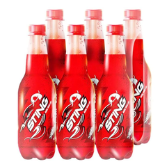 Lốc 6 chai nước tăng lực Sting hương dâu 500ml