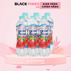 Lốc 6 chai nước uống Good mood vị dâu 450ml