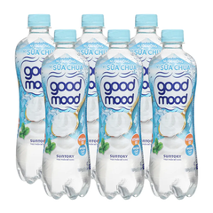 Lốc 6 chai nước uống Good mood vị sữa chua 450ml