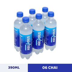 Lốc 6 chai nước uống vận động Aquarius 390ml