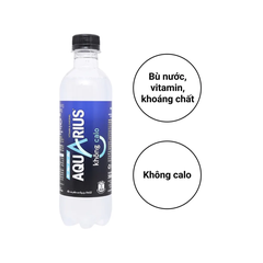 Lốc 6 chai nước uống vận động không calo Aquarius Zero 390ml