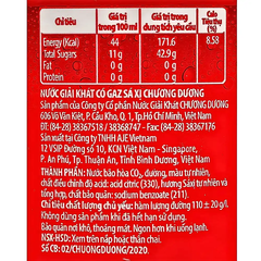Lốc 6 chai sá xị Chương Dương 390ml