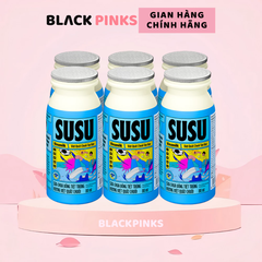 Lốc 6 chai sữa chua uống tiệt trùng Susu hương cam/dâu/táo nho/việt quất chuối 80ml