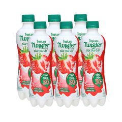 Lốc 6 chai sữa  trái cây Juicy Milk vị dâu 320ml