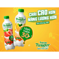 Lốc 6 chai sữa  trái cây Juicy Milk vị dâu 320ml
