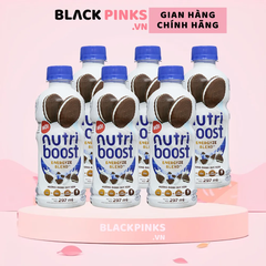 Lốc 6 chai sữa trái cây Nutriboost bánh quy kem 297ml