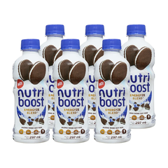 Lốc 6 chai sữa trái cây Nutriboost bánh quy kem 297ml