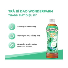 Lốc 6 chai trà bí đao Wonderfarm chai 440ml