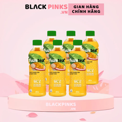 Lốc 6 chai trà chanh dây và hạt chia Fuzetea+ 350ml