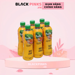 Lốc 6 chai trà chanh dây và hạt chia Fuzetea+ 450ml