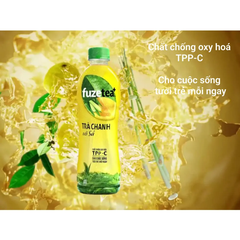 Lốc 6 chai trà chanh sả Fuzetea+ 350ml