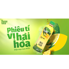 Lốc 6 chai trà chanh sả Fuzetea+ 350ml
