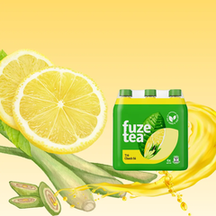 Lốc 6 chai trà chanh sả Fuzetea+ 450ml