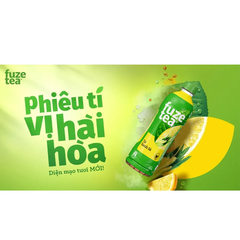 Lốc 6 chai trà chanh sả Fuzetea+ 450ml