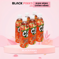 Lốc 6 chai trà đen C2 hương đào 455ml