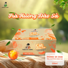 Lốc 6 chai Trà Greentime hương đào sả 350ml