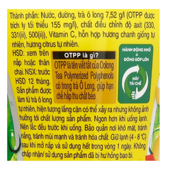 Lốc 6 chai trà ô long TEA+ Plus vị chanh 450ml