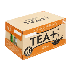 Lốc 6 chai trà ô long TEA+ Plus không đường 450ml