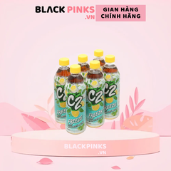 Lốc 6 chai trà xanh C2 Freeze hương chanh tuyết bạc hà 455ml