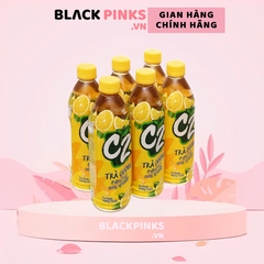 Lốc 6 chai trà xanh C2 hương chanh 455ml