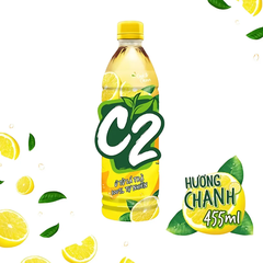 Lốc 6 chai trà xanh C2 hương chanh 455ml
